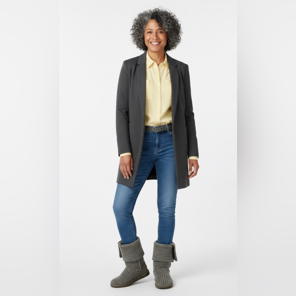 UGG  Cardy Gray Fold Over Boots in Gray 5/36 ($) 5797